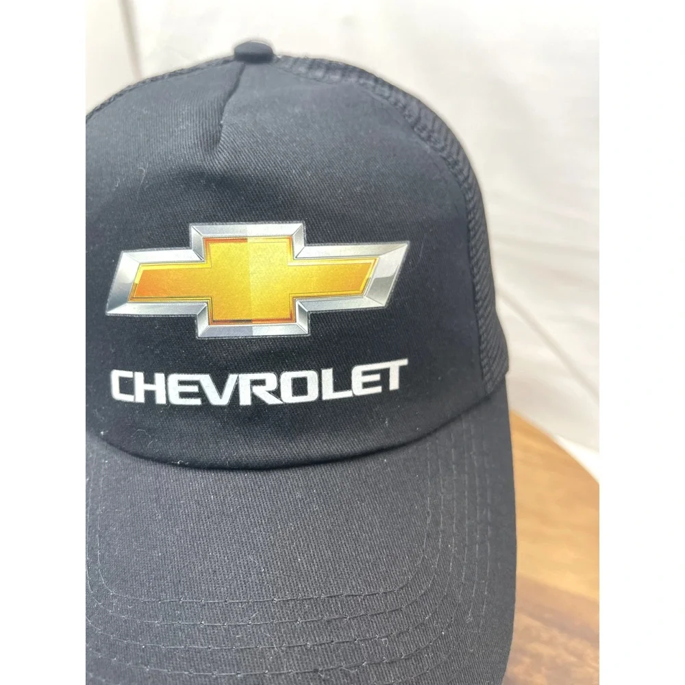 Chevrolet Hat Cap Trucker  Logo Bow‎ Tie Snapback Black Baseball Dealer New